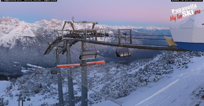 Webcam Paganella Ski – Andalo – Fai della Paganella - Arrivo Telecabina Doss Pelà