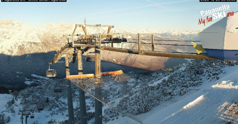 Webcam Paganella Ski – Andalo – Fai della Paganella - Arrivo Telecabina Doss Pelà