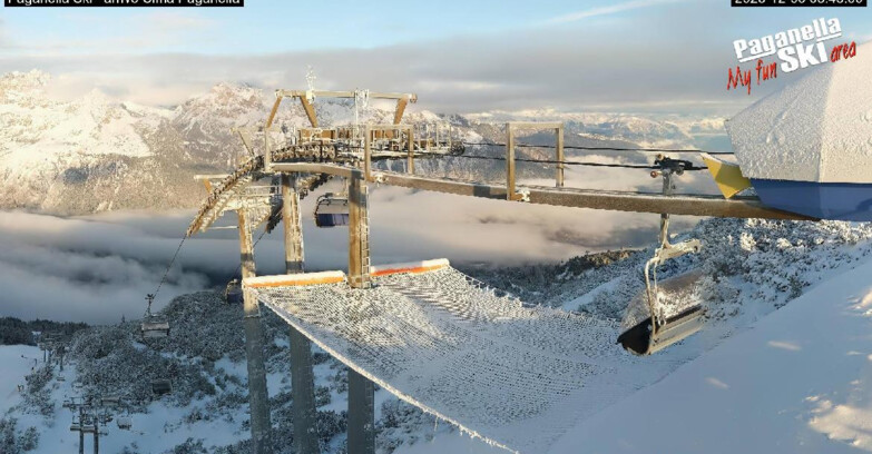 Webcam Paganella Ski – Andalo – Fai della Paganella - Arrivo Telecabina Doss Pelà