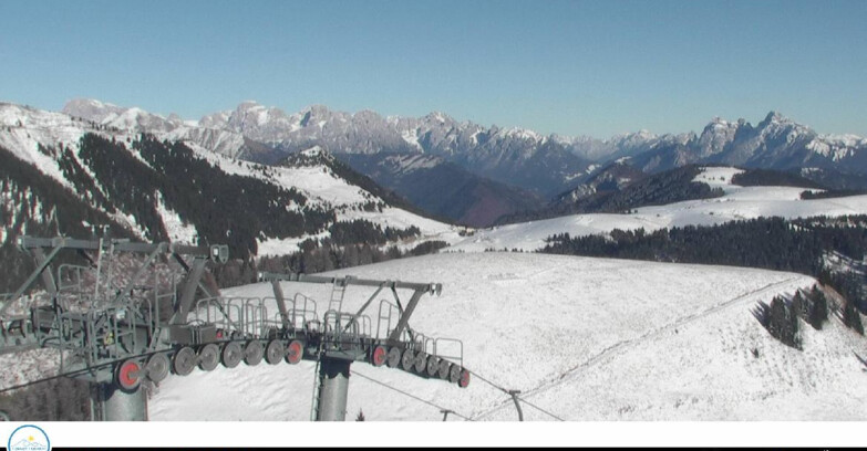 Webcam Passo Brocon-Marande - Panorama vs. Paradiso