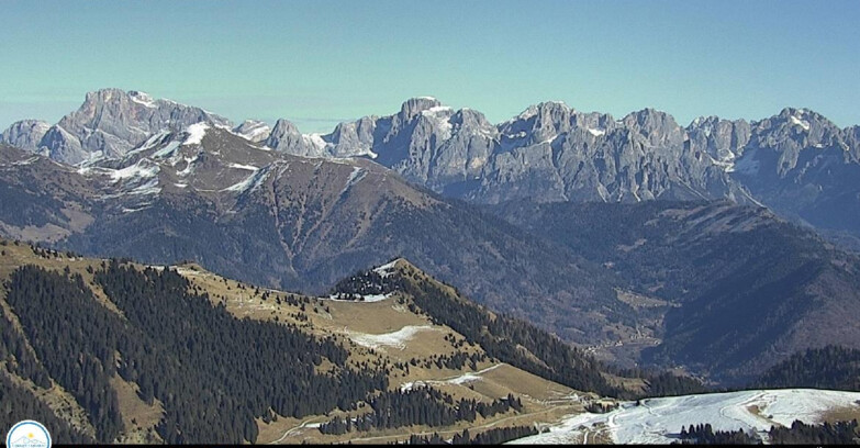 Webcam Passo Brocon-Marande - Brocon Pass und Pale di S.Martino 
