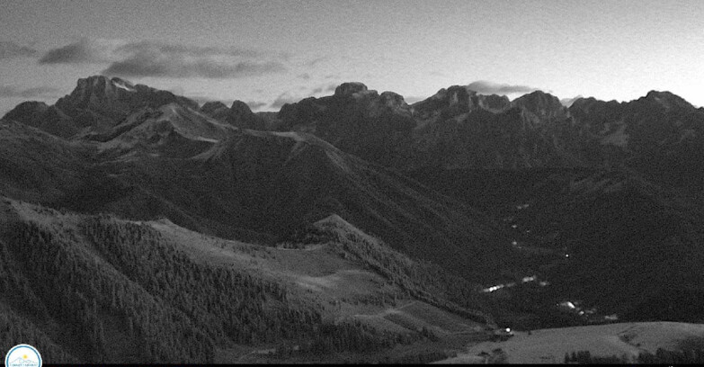 Webcam Passo Brocon-Marande - Brocon Pass und Pale di S.Martino 