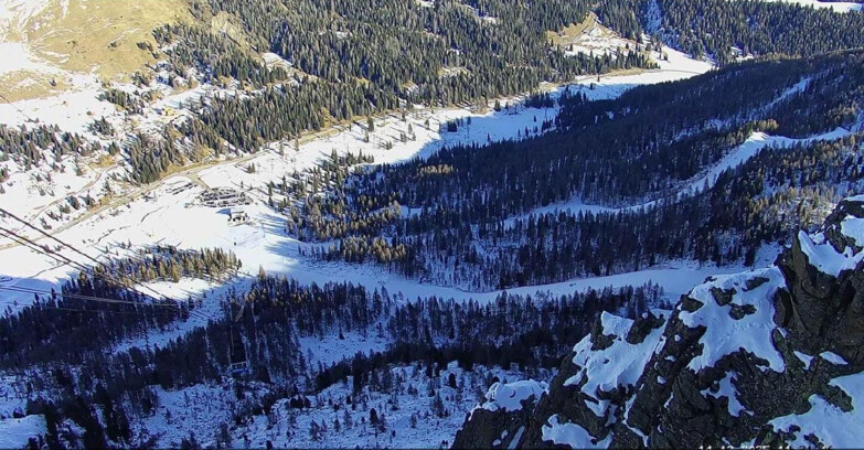 Webcam Passo San Pellegrino-Falcade - Pista Funivia