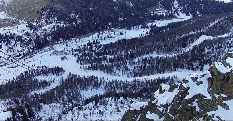 Webcam Passo San Pellegrino-Falcade - Pista Funivia