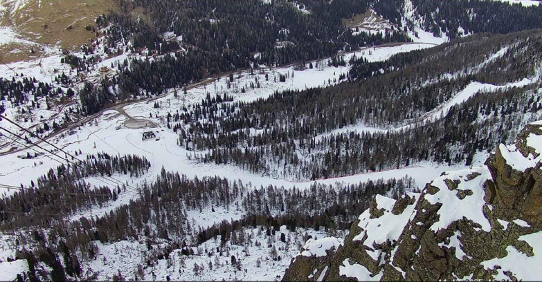 Webcam Passo San Pellegrino-Falcade - Pista Funivia