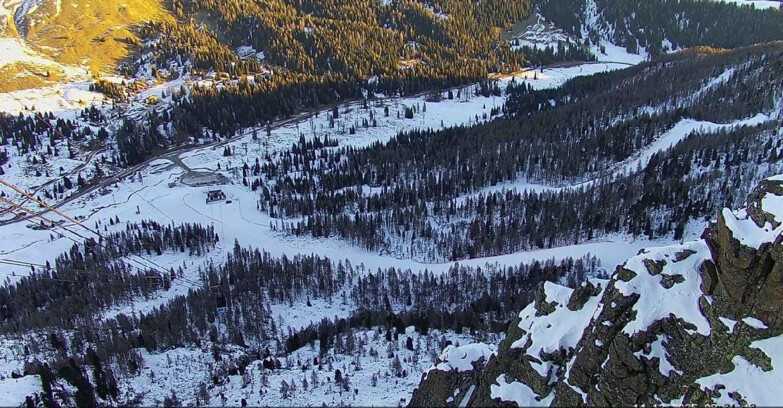Webcam Passo San Pellegrino-Falcade - Pista Funivia