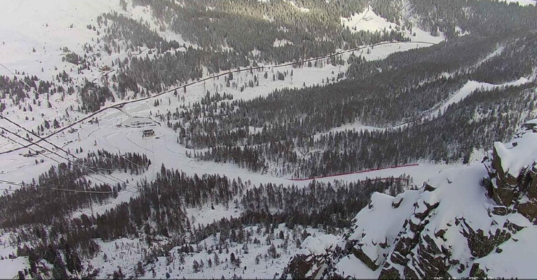 Webcam Passo San Pellegrino-Falcade  - Pista Funivia