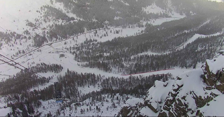 Webcam Passo San Pellegrino-Falcade  - Pista Funivia