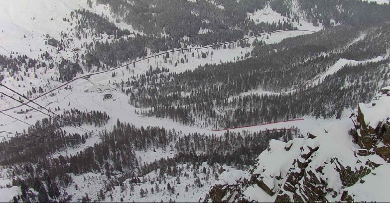 Webcam Passo San Pellegrino-Falcade  - Pista Funivia