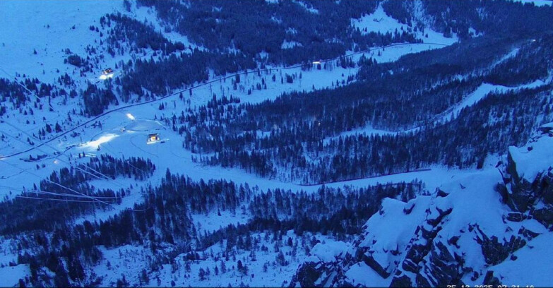 Webcam Passo San Pellegrino-Falcade  - Pista Funivia