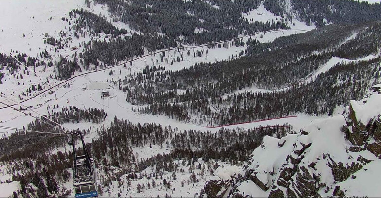 Webcam Passo San Pellegrino-Falcade  - Pista Funivia