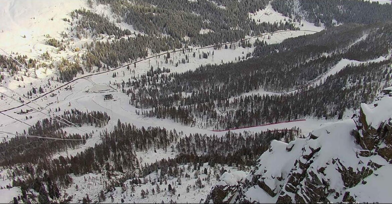 Webcam Passo San Pellegrino-Falcade  - Pista Funivia