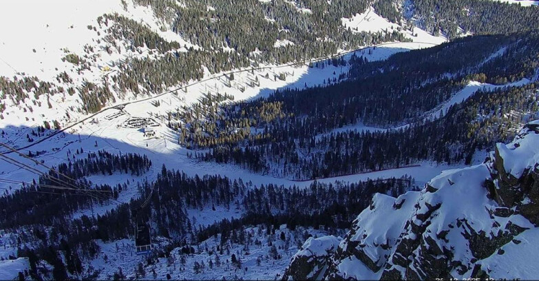 Webcam Passo San Pellegrino-Falcade  - Pista Funivia