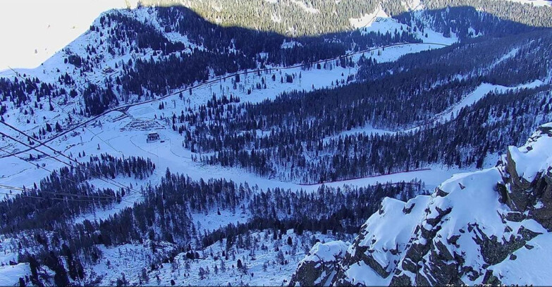 Webcam Passo San Pellegrino-Falcade  - Pista Funivia