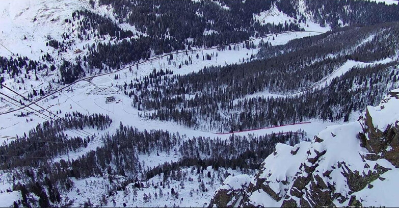 Webcam Passo San Pellegrino-Falcade  - Pista Funivia