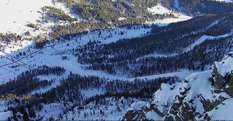 Webcam Passo San Pellegrino-Falcade  - Pista Funivia