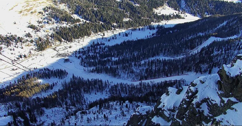 Webcam Passo San Pellegrino-Falcade  - Pista Funivia