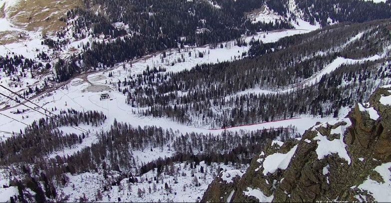 Webcam Пассо Сан-Пеллегрино-Фалькаде  - Pista Funivia