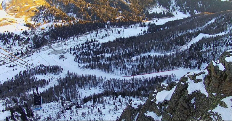 Webcam Пассо Сан-Пеллегрино-Фалькаде  - Pista Funivia