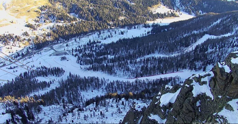 Webcam Пассо Сан-Пеллегрино-Фалькаде  - Pista Funivia