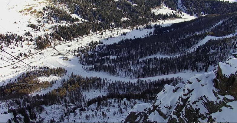 Webcam Passo San Pellegrino-Falcade - Pista Funivia