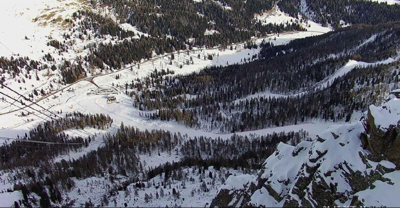 Webcam Passo San Pellegrino-Falcade - Pista Funivia