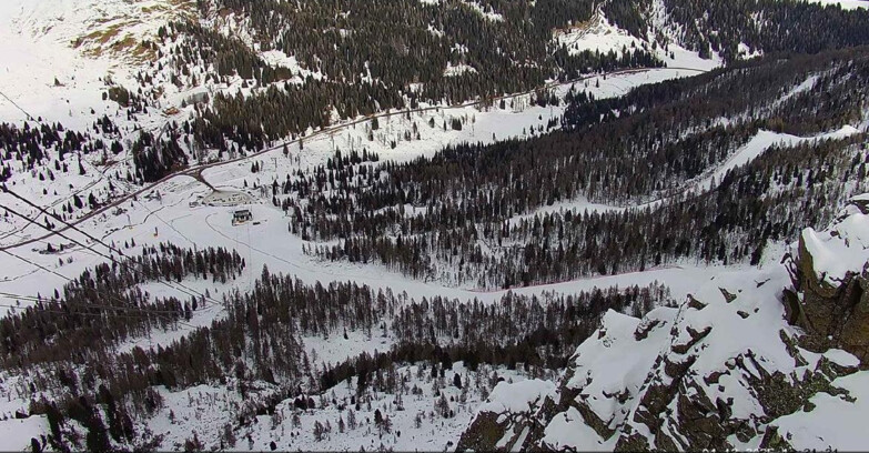 Webcam Passo San Pellegrino-Falcade - Pista Funivia