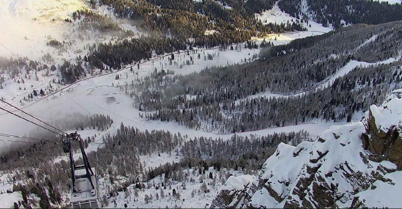 Webcam Passo San Pellegrino-Falcade  - Pista Funivia