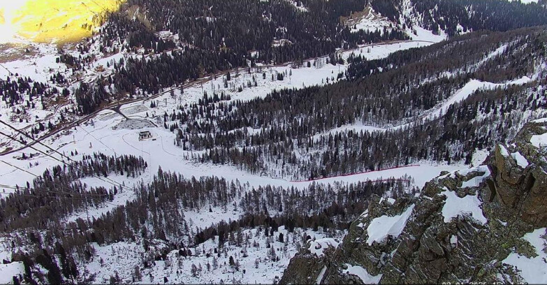 Webcam Passo San Pellegrino-Falcade  - Pista Funivia