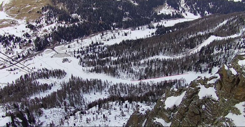 Webcam Passo San Pellegrino-Falcade  - Pista Funivia