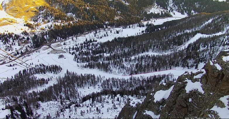Webcam Passo San Pellegrino-Falcade  - Pista Funivia