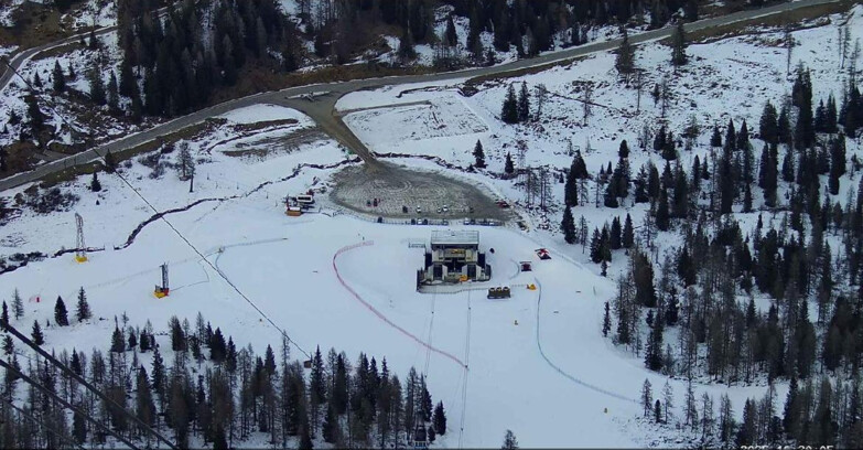 Webcam Пассо Сан-Пеллегрино-Фалькаде  - Arrivo Seggiovia