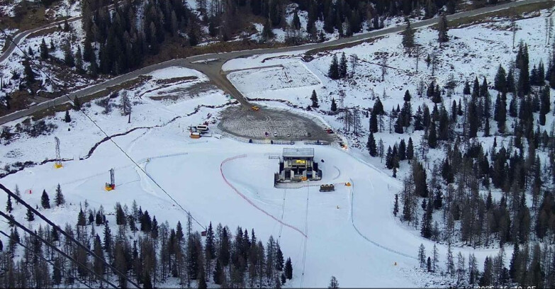 Webcam Пассо Сан-Пеллегрино-Фалькаде  - Arrivo Seggiovia