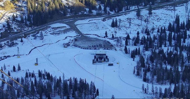 Webcam Пассо Сан-Пеллегрино-Фалькаде  - Arrivo Seggiovia