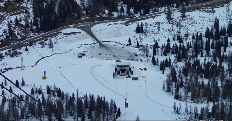 Webcam Passo San Pellegrino-Falcade  - Arrivo Seggiovia