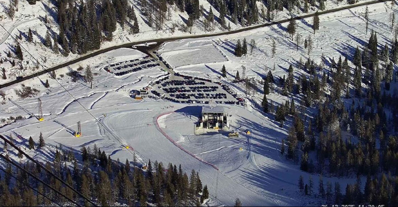 Webcam Пассо Сан-Пеллегрино-Фалькаде  - Arrivo Seggiovia