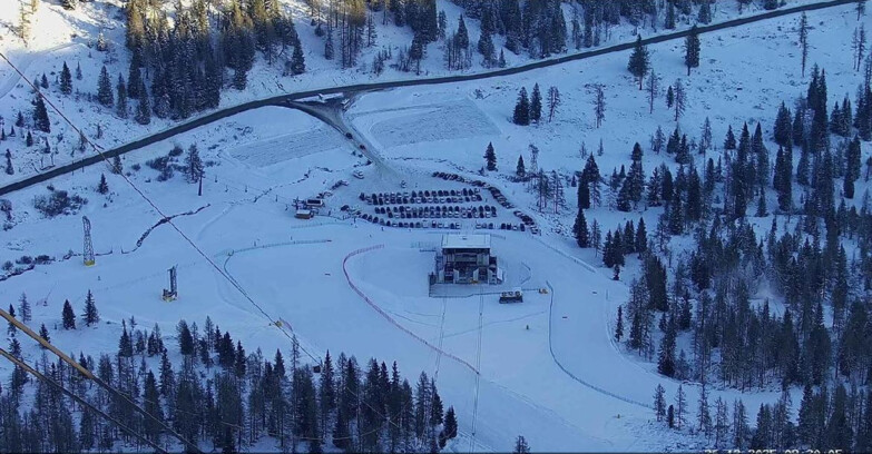 Webcam Пассо Сан-Пеллегрино-Фалькаде  - Arrivo Seggiovia