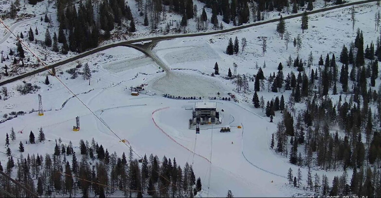 Webcam Passo San Pellegrino-Falcade - Arrivo Seggiovia