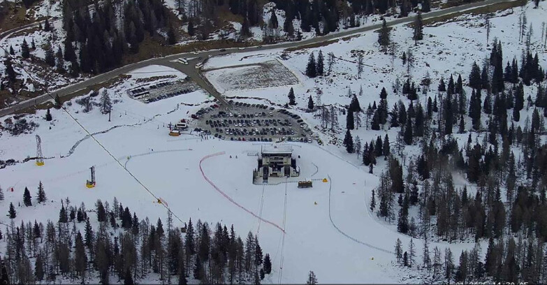 Webcam Пассо Сан-Пеллегрино-Фалькаде  - Arrivo Seggiovia