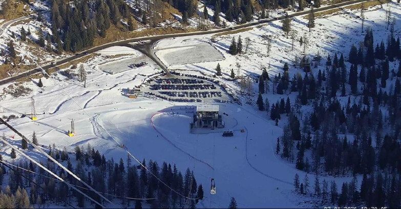 Webcam Passo San Pellegrino-Falcade - Arrivo Seggiovia