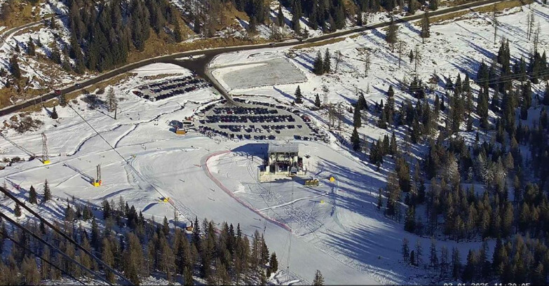 Webcam Passo San Pellegrino-Falcade - Arrivo Seggiovia