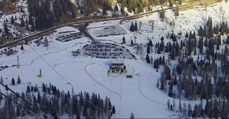 Webcam Passo San Pellegrino-Falcade - Arrivo Seggiovia