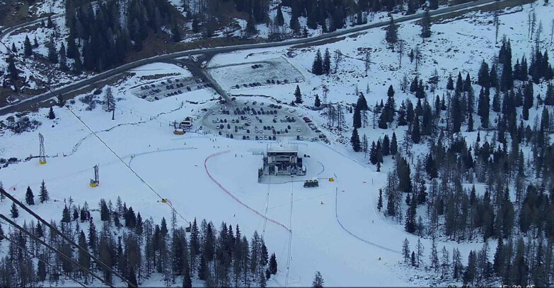 Webcam Passo San Pellegrino-Falcade - Arrivo Seggiovia