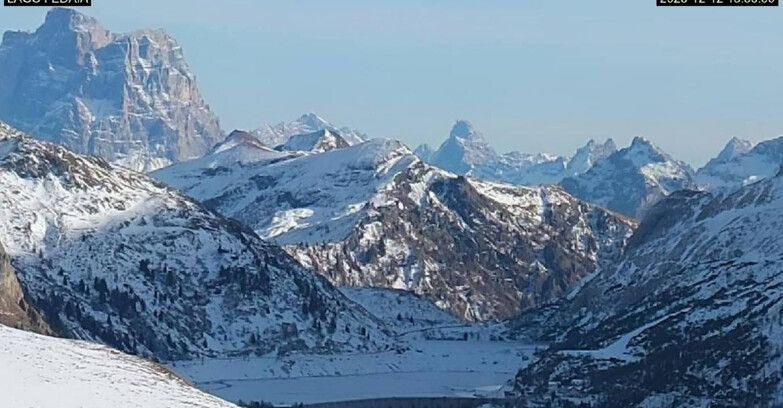 Webcam Canazei-Belvedere  - Lago e Passo Fedaia