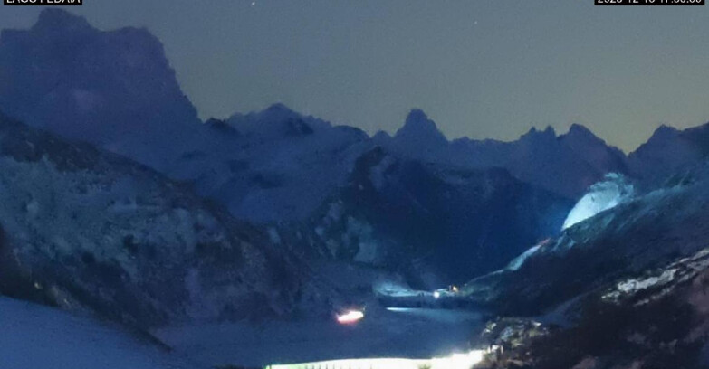 Webcam Canazei-Belvedere  - Lago e Passo Fedaia