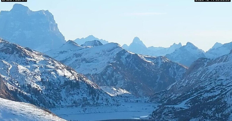 Webcam Canazei-Belvedere - Lago e Passo Fedaia