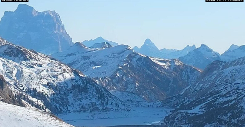 Webcam Canazei-Belvedere - Lago e Passo Fedaia