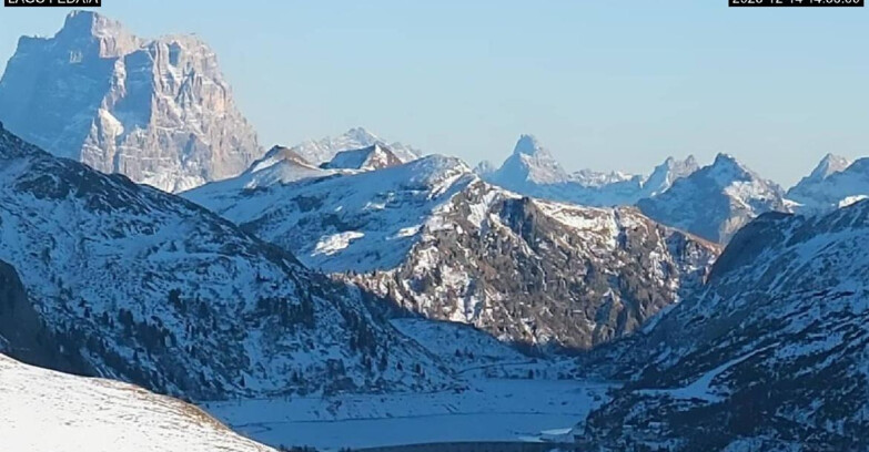 Webcam Canazei-Belvedere - Lago e Passo Fedaia