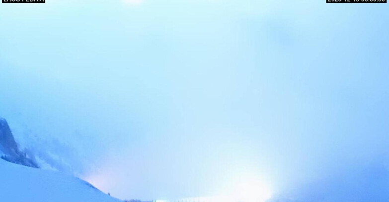 Webcam Canazei Belvedere - Lago e Passo Fedaia