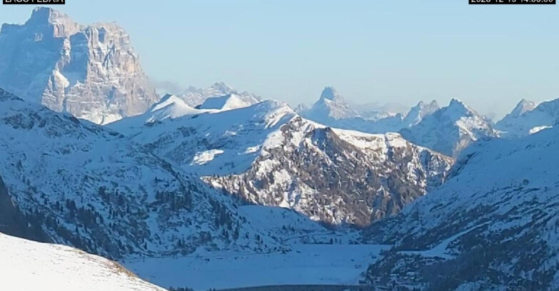 Webcam Canazei Belvedere - Lago e Passo Fedaia